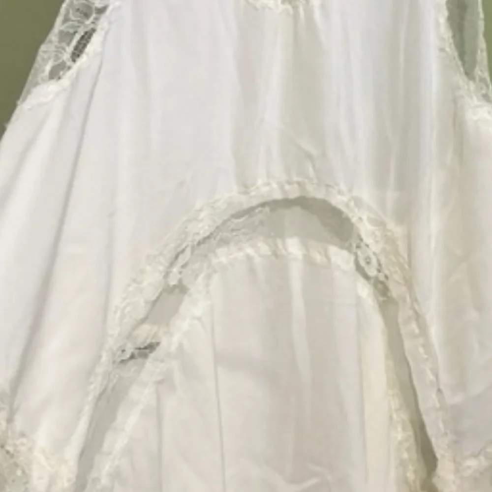 Free People Cream Lace Slip Dress